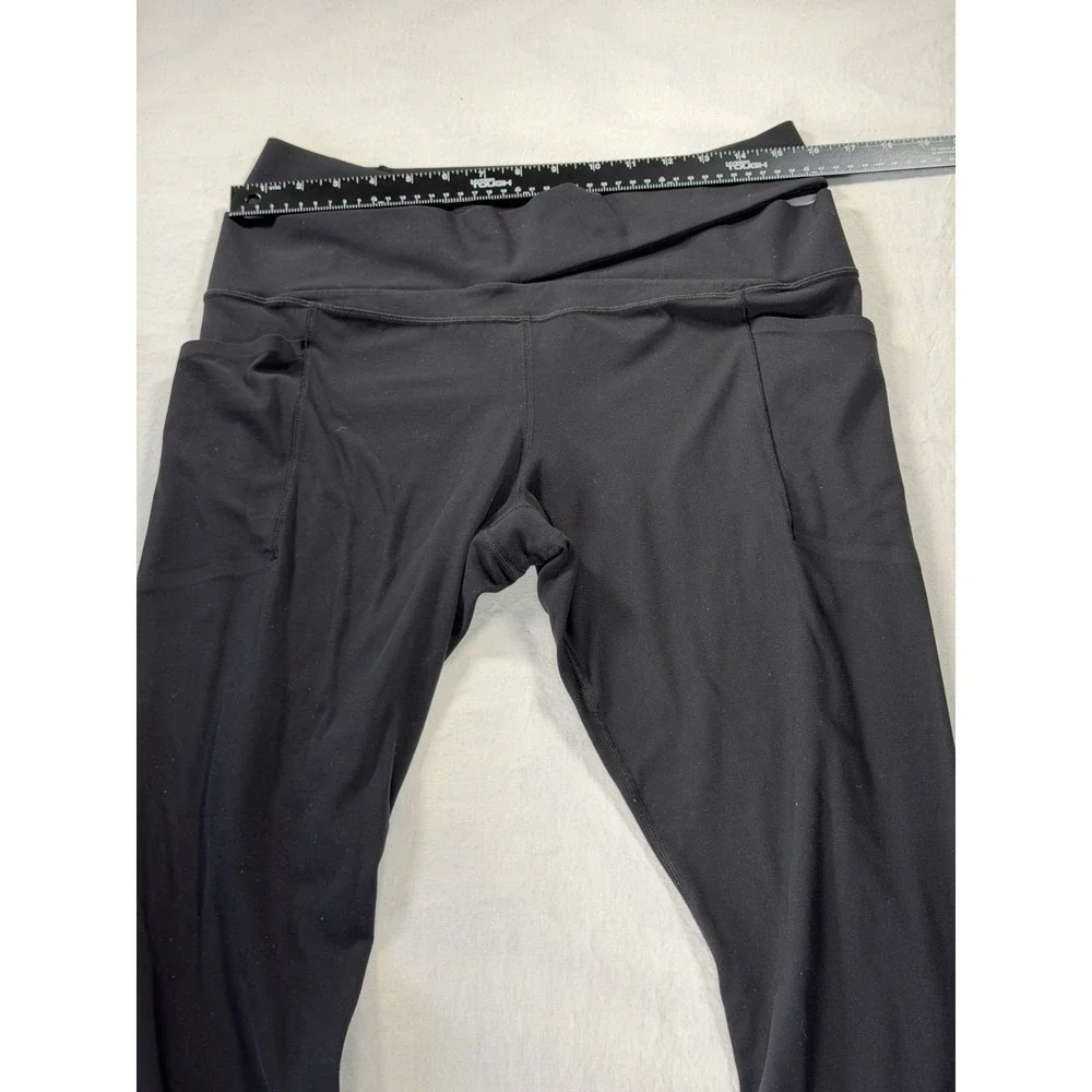 Athleta Salutation Stash Wrap Tight Black Women XL Preowned